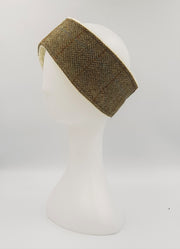 Collared Creatures Totally Traditional Olive Herringbone Harris Tweed Luxury Ladies Headband