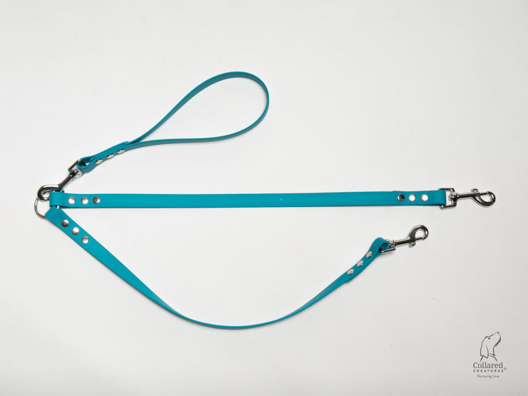 handmade-tal-waterproof-biothane-dog-split-lead|collaredcreatures