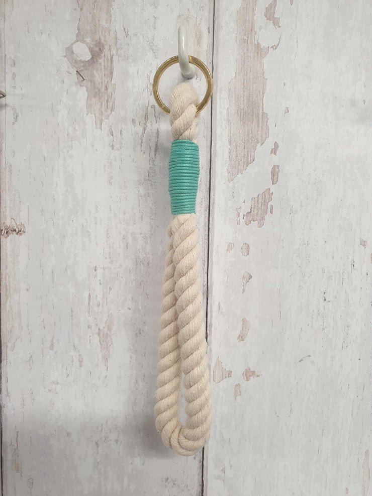 Rope Key-Ring with Coloured Whipped Thread