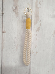 Rope Key-Ring with Coloured Whipped Thread